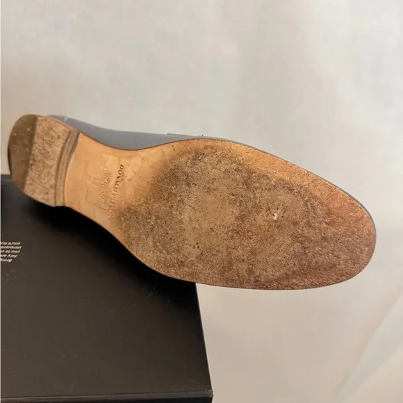 Donald J. Pliner Slate Blue Leather Loafers - Picture 9 of 16